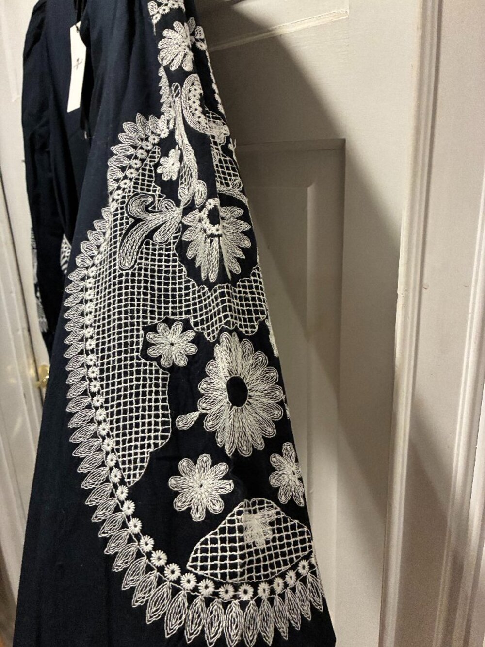 7 For All Mankind~ NWT!!~ Navy embroidered min dress. - Picture 7 of 16